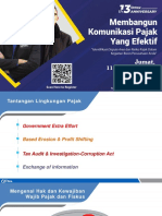 2020 - Membangun Komunikasi Pajak Yang Efektif (HUT 13 Tahun Ortax)