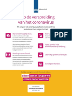 Flyer Stop The Spread of The Novel Coronavirus (Dutch and English)
