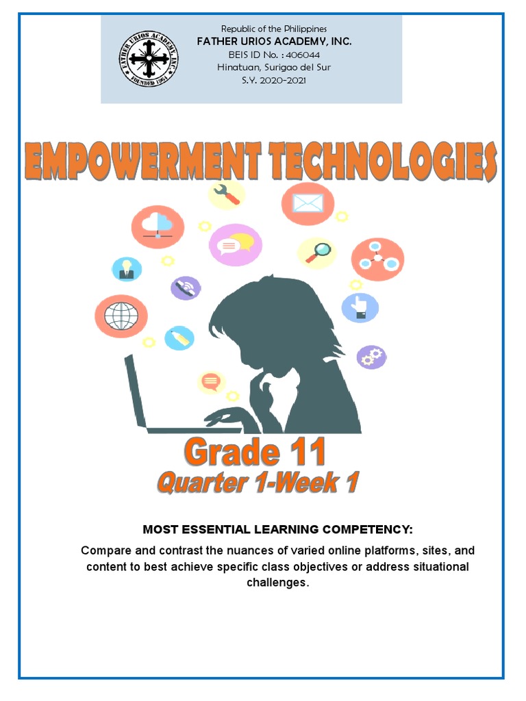 Empowerment Technologies Module Overview | PDF | Web 2.0 | Semantic Web
