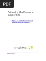 Cultivating Mindfulness Ebook - David Nichtern