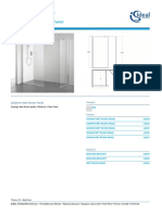 Synergy 1200mm Wet Room Panel: Article Number: L6225