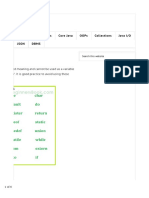 C Language Reseerved Words