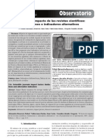 010-El Factor de Impacto de Las Revistas Científicas - Limitaciones e Indicadores Alternativos