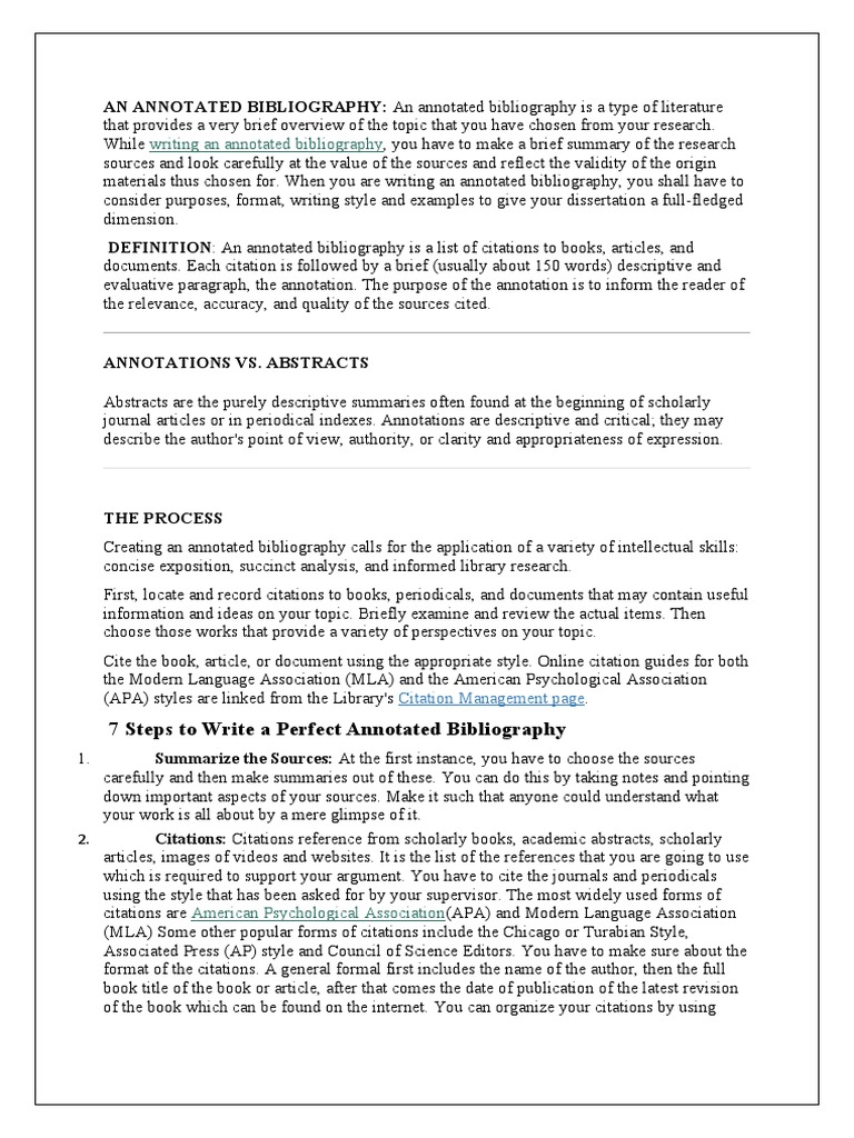 Annotated Bibliography8 | PDF | Citation | Bibliography