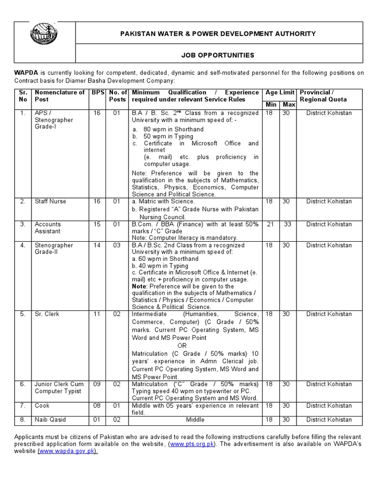 Pakistan Water & Power Development Authority: WWW - Wapda.gov - PK ...