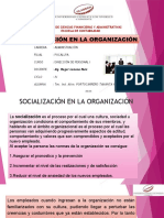 Socialización en La Organización