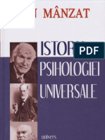 Ion Manzat - Istoria Psihologiei universale