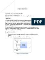 To Design and Simulate Priority Encoder