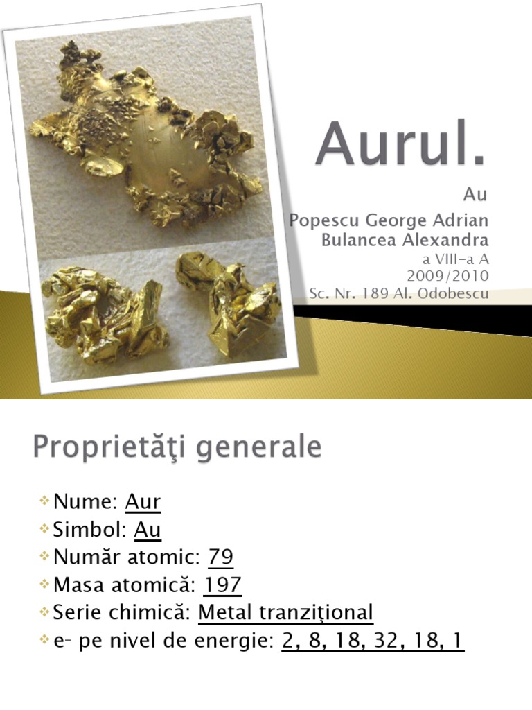 Aurul - AU | PDF