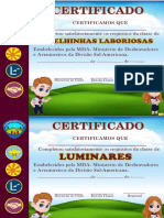 certificados aventureiros