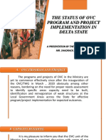 2ND Quarterly Report The Status of Ovc Program and Project Implementation in Delta State