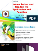 Kotobee Author and Reader: It's Application and Function: Jonry G. Helamon