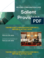 2020media - Salient Provisions of The Revised Corporation Code