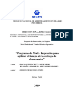 Implementación de Software de Multi-Impresión para agilizar el tiempo de la entrega de documentos en ATIC - ORCE