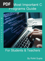 Gupta, Rohit - 100+ Most Important C Programs With Output - For Students & Teachers (2016, R.K.G)