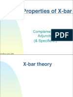Properties of X-Bar