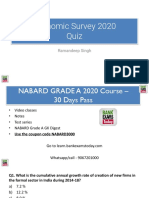 Economic Survey 2020 Quiz: Ramandeep Singh