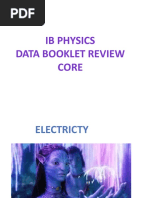 DATA BOOKLET Electricity and Magnetism