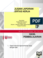 Penulisan Kertas Kerja Dan Laporan UPM