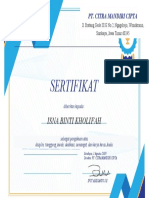 Certificate New