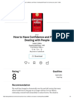 How To Have Confidence and Power in Dealing With People Free Summary by Leslie T. Giblin
