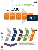 Introduction To SIXSIGMA: Dmaic