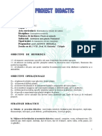 Proiect Didactic Cunoasterea Mediului Clasa I Subiectul Alcatuirea Unei Plante