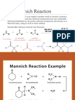 Mannich Reaction Converts Amines & Carbonyls to β-Amino Carbonyls