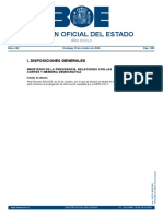 Entra en Vigor El Estado de Alarma Tras Su Publicación en El BOE