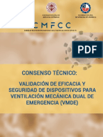 Consenso SOCHIMI CMFCC Validacion Ventilacion Dual Emergencia