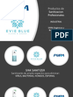 EVIE BLUE SANITIZERS - SANITIZANTES DE AMPLIO ESPECTRO Mod