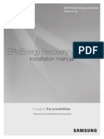 ERV (Energy Recovery Ventilator) : Installation Manual