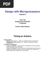 Design With Microprocessors: Year 3 CS Academic Year 2018/2019 1 Semester Lecturer: Radu D Ănescu