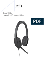 Usb Headset h540 Quick Start Guide PDF
