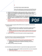 Chapter 2 - The Environment in Which Projects Operate (Questions)