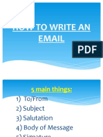 How To Write An Email