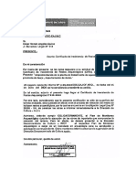 Certificado de Inexistencia de Restos Arqueologicos Sincos - Jauja - Junin