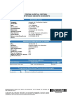 Oficina Judicial Virtual: Certificado de Envío de Escrito