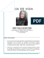 Hoja de Vida Jenny Paola Lizcano Puente