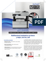 Folleto Epson EcoTank M3170 PDF