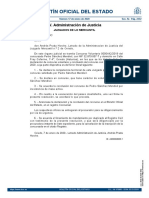 Boletín Oficial Del Estado: IV. Administración de Justicia