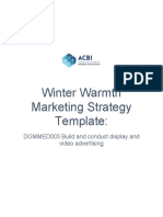 B - Winter Warmth Marketing Strategy Template