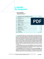 Techniques de L'Ingénieur - Instruments Usuels de Mesure de Longueur