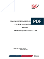 Manual Sistema Gestión Calidad ISO 9001