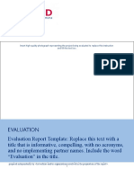 USAID Sample Evaluation Report Template Final