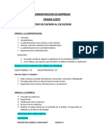 Plan de Evaluacion Administracion de Empresas