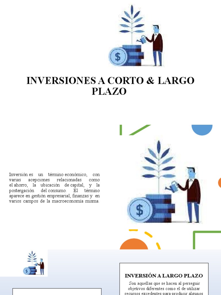 Inversiones a Corto y Largo Plazo | PDF | Finanzas y dinero