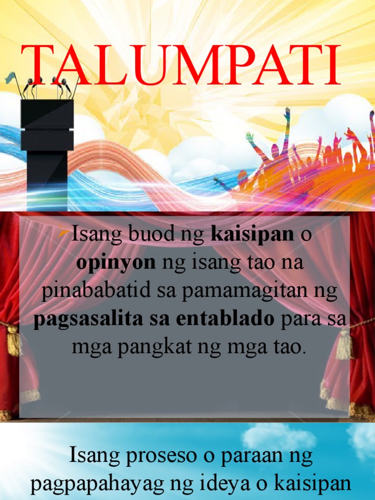 Talumpati | PDF
