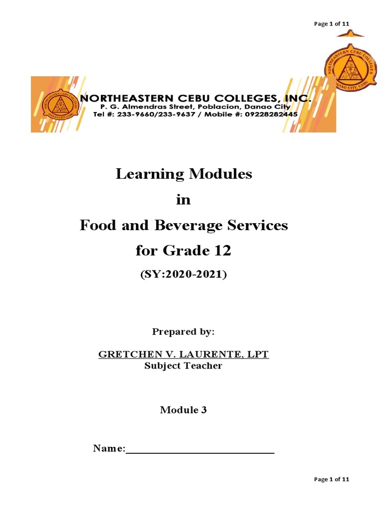 Module 3 Tableware and Classifications PDF Tableware Spoon