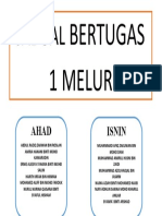 Jadual: Bertugas 1 Melur